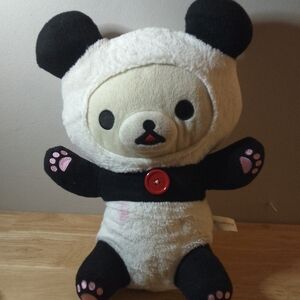 Adorable Panda Plush Toy - Black and White